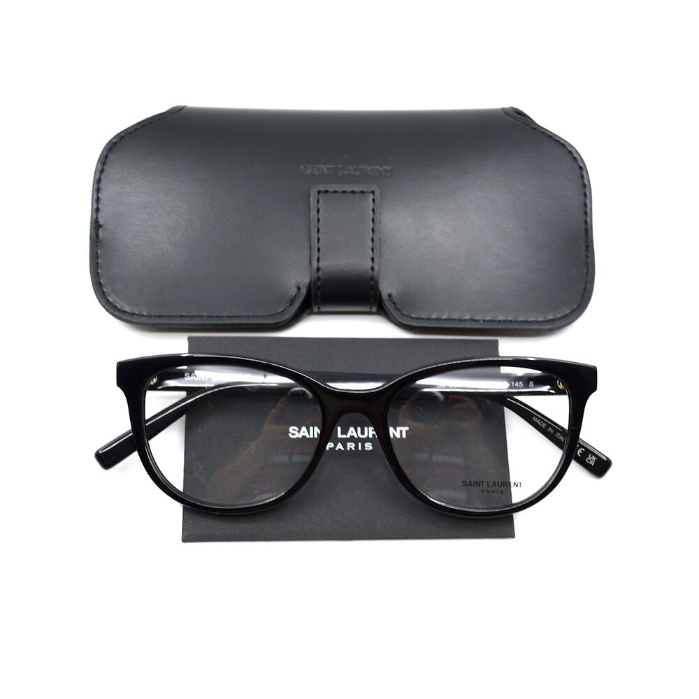 SAINT LAURENT SL 504 001 BLACK EYEGLASSES FRAME - Picture 9 of 10